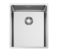 Fregadero Cuba sola Smeg Rectangular 34 cm Universal Mira VR12S34 Acero Inoxidable