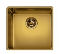 Smeg VSTR50BRX Fregadero Acero Inoxidable, 1 cubeta de 50 cm, Instalación bajo encimera, color Bronce