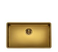 Smeg VSTR71BRX Fregadero Acero Inoxidable, 1 cubeta de 71 cm, Instalación bajo encimera, color Bronce