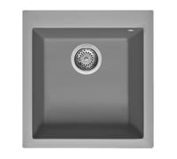 Fregadero Cuba sola Smeg Cuadrado 40 cm Universal Quadra VZ45CT Cemento