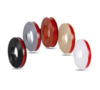 SMELEDFCFK 5M Banda De Borde De Muebles, Tapacantos En Forma De U, Banda De Borde De Chapa Autoadhesiva, 9mm 20mm 25mm 50mm Banda De Borde, Protector De Borde Flexible(Grey,17mmx5m)