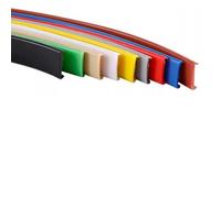 SMELEDFCFK Banda De Borde De Chapa Flexible Banda De Borde De Muebles 1M, Tapacantos 20mm 36mm 40mm Cantoneras Cubrecantos En U, Banda De Borde Adhesiva para Armarios(Red,28mm)