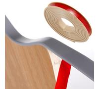 SMELEDFCFK Bandas De Borde De Muebles 5 Metros, Tapacantos Flexible De TPE, Cantoneras Cubrecantos En U Banda De Borde De Chapa Autoadhesivo 9mm-40mm, Múltiples Colores(Khaki,17mm*5m)