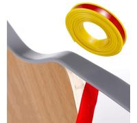 SMELEDFCFK Bandas De Borde De Muebles 5 Metros, Tapacantos Flexible De TPE, Cantoneras Cubrecantos En U Banda De Borde De Chapa Autoadhesivo 9mm-40mm, Múltiples Colores(Yellow,9mm*5m)