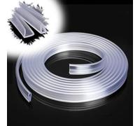 SMELEDFCFK Canto Transparente De 3m para Mesas De Vidrio, Protector De Borde De Canal En U De Goma, Tira De Sellado De Borde De Vidrio Transparente(Wide 37mm)