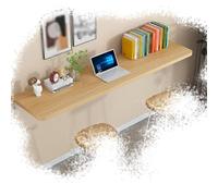 SMELEDFCFK Escritorio Flotante De Oficina Estación De Trabajo Plegable De Pared Mesa De Hoja Abatible De Madera Escritorio De Ordenador Montado En La Pared(80x35cm/31x14in)