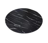 SMELEDFCFK Plato Giratorio De Mesa De Madera 50cm 60cm 70cm 80cm 90cm 100cm, Bandeja De Servicio Lazy Susan De Madera Grande para Mesa De Comedor, Plato Giratorio Redondo(Black Marble,70cm/28in)