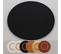SMELEDFCFK Plato Giratorio De Mesa De Madera 50cm 60cm 70cm 80cm 90cm 100cm, Bandeja De Servicio Lazy Susan De Madera Grande Para Mesa De Comedor, Plato Giratorio Redondo Para Cocina En Casa(Black,45c