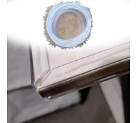 SMELEDFCFK Protector De Borde De Muebles Moldura De Borde En Forma De U De 3m, Transparente Protector De Borde De Vidrio Tira De Sello De Goma para Madera/Estante(Wide 9-11mm)