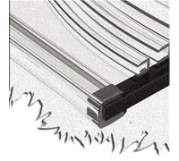 SMELEDFCFK Protector De Bordes para Muebles En Forma De U Protector De Esquinas Transparentes con Bandas De Borde De Borde De 3M para Mesa De Chapa Encimera De Borde(Wide 4-5mm)