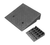 SMELEDFCFK Rampas De Bordillo Coche Rampa De Umbral 8/10/12/14/16/18/20cm Alto Rampa De Acceso Goma Rampa para Silla De Ruedas Antideslizante 50cm Ancho(15cm/6" Rise)