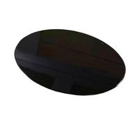 SMELEDFCFK Tablero De Mesa De Vidrio Templado Redonda Grueso 8mm, 43-100cm Tablero De Vidrio Negro, Tapa De Vidrio Mesa De Comedor Fácil De Limpiar(45cm(18in))