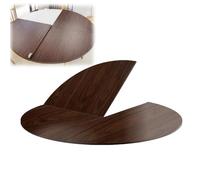SMELEDFCFK Tablero De Mesa Plegable De Madera Redondo 120 130 140 150 160 170 180 190 200cm Mesa Redonda Plegable Grande Mesa Extensible Sin Patas(Walnut,120cm/47in)
