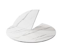 SMELEDFCFK Tablero De Mesa Plegable Redonda Grande Tablero De Mesa Extensible 120 130 140 150 160 170 180 190 200cm De Madera Mesas Redondas Sin Patas(White Marble,130cm/51in)