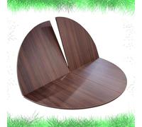 SMELEDFCFK Tablero De Mesa Redonda Cuatro Puntos Grande 120cm 150cm 160cm 180cm 200cm Tablero De Mesa Redondo Plegable Mesa Extensible De Madera Sin Patas(Walnut,150cm/59in)