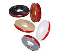 SMELEDFCFK Tapacantos De Armario En Forma De U, Banda De Borde De Chapa Autoadhesivo 5m, 20mm 30mm 40mm 50mm Cantoneras para Restauración De Mesas Y Armarios(Black,16mm)