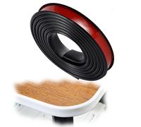 SMELEDFCFK Tapacantos En Forma De U para Bordes De Muebles, Banda De Borde De Chapa 20m, Cantoneras Cubrecantos Autoadhesiva para Bordes 9-50mm, Cantoneras Flexible De TPE(Black,32mm)