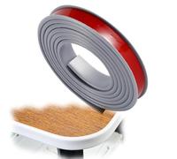 SMELEDFCFK Tapacantos En Forma De U para Bordes De Muebles, Banda De Borde De Chapa 20m, Cantoneras Cubrecantos Autoadhesiva para Bordes 9-50mm, Cantoneras Flexible De TPE(Grey,30mm)