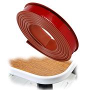 SMELEDFCFK Tapacantos En Forma De U para Bordes De Muebles, Banda De Borde De Chapa 20m, Cantoneras Cubrecantos Autoadhesiva para Bordes 9-50mm, Cantoneras Flexible De TPE(Burgundy,25mm)