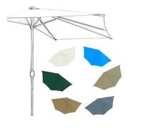 SMELEDFCFK Tela De Recambio para Media Sombrilla 5 Varillas Toldo para Sombrilla De Repuesto Cubierta De Sombrilla 2.7m 3.0m Toldo para Sombrilla Semicircular(Grey,10ft/3.0m)