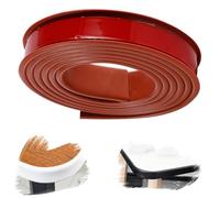 SMELEDFCFK Tira Protectora Borde Autoadhesivo Cinta para Bordes De Muebles 9mm 12mm 16mm 18mm 20mm 28mm 30mm 32mm 40mm, Cinta 5m para Protección Y Reparación De Gabinetes De Mesa(Burgundy,36mmx5m)