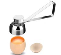 SMELEYOU Galleta De Huevo Huevo Huevo De Huevo Acero Inoxidable Topper Rompedor De Huevo Manual Resiliente Espejo Pelado De Huevo Pulido Huevo Lisio Huevo Herramienta para Cocinar para Cocinar
