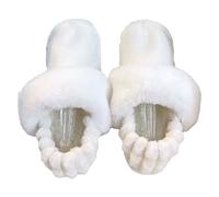 SMELEYOU Plantillas cálidas Plantillas de pieles con 1 par de bandas para zapatos, cubiertas, zuecos peludos extraíbles y lavables, forros para zapatos, botas, zapatillas 42/43