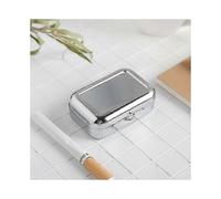 Smell Proof Pocket Ashtray, Mini Portable Ashtray Stainless Steel Pocket Ashtray