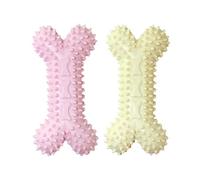 SMELL & SMILE 2PCS Juguete Mordedor Portagolocinas para Perros Interactivo Seguro para Masticar Alivio de Ansiedad y Limpieza Dental para su Mascota Pequeña, Mediana (12X6X3cm-2296)