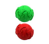 SMELL & SMILE 2PCS Juguetes Mordedores para Perros Juguetes Interactivos Seguro para Cachorros y Perros Medianos Alivio de Ansiedad Color Aleatorio (5x5cm-2391)