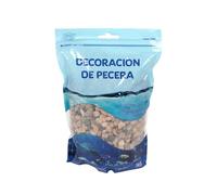 SMELL & SMILE Grava Acuario Piedra Natural Decorativa para Acuarios de Agua Dulce y Marina Sustrato Natural para Decoración de Fondo 1KG (Marrón-Negro, 6-9mm)