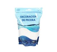 SMELL & SMILE Grava Acuario Piedra Natural Decorativa para Acuarios de Agua Dulce y Marina Sustrato Natural para Decoración de Fondo 1KG (Blanco, 0.8-1mm)