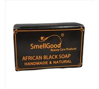 SmellGood Raw African Black Soap Brick From Ghana 1lb