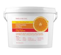 Smells Begone absorbedor de olores gel - ambientador y eliminador de olores para viviendas, garajes y edificios comerciales - tamaño industrial y fuerza - no tóxico - (1 galón, energizante citrus)