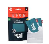 SmellWell Active - Desodorante de zapatos para zapatos, antiolor, antibacteriano, carbón activo de bambú, absorbe olores y humedad para zapatos y bolsos, color azul, 1 par