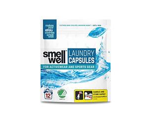 SmellWell - Cápsulas de ropa - Elimina olores y manchas persistentes de ropa deportiva y ropa deportiva.