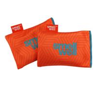 SmellWell Active - Eliminador de olores para zapatos, carbón activo de bambú, absorbe la humedad para zapatos, bolsas y contra el sudor de los pies, olores molestos, naranja geométrico, 1 par, 2 x 50