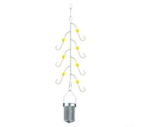 Smelt Hook Rig 7 Hooks Metal Cage Bottom Gear | 7 hooks, metal bait cage, bottom feeder design, sea and freshwater use, high catch efficiency(yellow 4#)