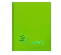 Smemoranda - Agenda escolar 2023-2024, 16 meses, septiembre 23 - diciembre 24, agenda escolar con planificador y pegatina, tapa dura, tamaño grande 13 x 17,7 cm, color verde lima