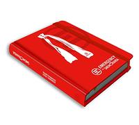 Smemoranda Emergency - Agenda diaria, 12 meses, de enero a diciembre de 2023, tapa blanda, hojas a rayas, con marcador, cierre elástico, rojo, 12 x 16,5 cm