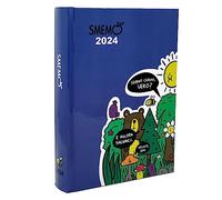 Smemoranda Green Balloon Special Edition - Agenda escolar 2023-2024, 16 meses, septiembre 23 - diciembre 24, tamaño grande, 13 x 17,7 cm, diseño de diarios de caldo, color azul