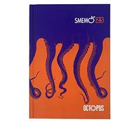 Smemoranda Octopus Special Edition - Agenda escolar fechada 2022-2023 - 16 meses - 13 x 17,7 cm - Agenda escolar con planificador y pegatinas - septiembre 22 / diciembre 23-544 pág. - Naranja y