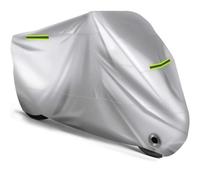 SMFDC Fundas Motos para Piaggio Liberty 125 2005-2020 2021 2022 2023 2024 2025, Tela Oxford Exterior Funda Protectora Cubierta de Motocicleta Resistente a Desgarros Todo Clima,Silver