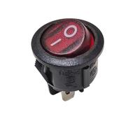 SMGLRUEAT 1pc R131-22C Four-Pin 2-Speed with Red AC Power Supply Round 23mm Ship Type Switch 8A250V