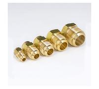 SMGLRUEAT Pipe Fittings 45 Degree SAE 1/4" 3/8" 1/2" 3/4" Bell Mouth Screwed to The End of The Feed Pipe Joint Brass Pipe Fitting Water Gas Air Fuel