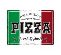 SMGLRUEAT Pizza Party Metal Tin Sign Vintage Funny Wall Decor for Game Room Man Cave Basement Kitchen Bar 8 X 12 inch