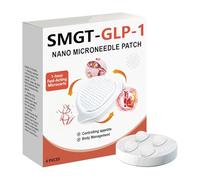 SMGT-GLP-1 - Parche de nano microagujas, parches para pérdida de peso, calcomanías naturales para el vientre, 4 veces más potencia adelgazante, suave en la piel, 3 x 3 cm, para gestión