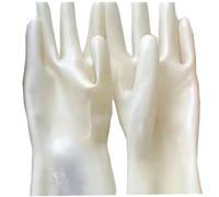 SMGZC Látex Guantes Transparencia Caucho Guantes Accesorios de ropa de látex, Látex natural Moldeo desechable,Universal para hombres y mujeres (M)