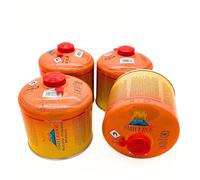 SMH LINE® 4 cartuchos de rosca butano de 500 g, rosca universal, 7/16, cartucho de válvula EN 417, válvula de rosca, quemador de propano mezcla, hornillo de gas, calentador de gas, quemador de