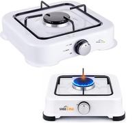 SMH LINE® Hornillo de gas para camping, 1 quemador, sin manguera ni regulador, 50 mbar, gas propano de 2,2 kW, estufa para camping, camping